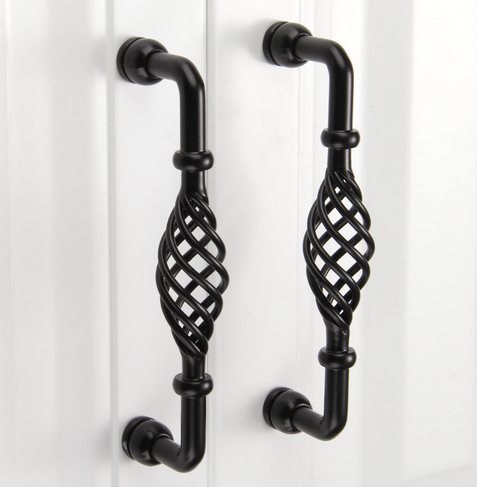 H&aring;ndtak, Metall &ldquo;Iron Karlsborg Black&rdquo; 96, 128, 160 mm