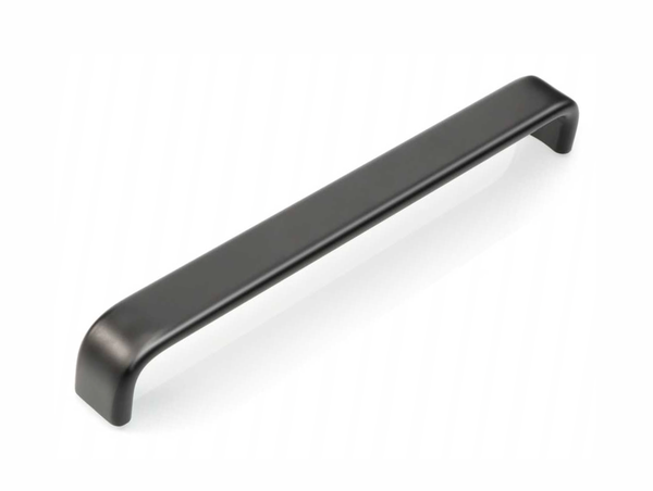 H&aring;ndtak, metallisk aluminium, svart "Mateus" 96mm, 128mm, 160mm og 192mm