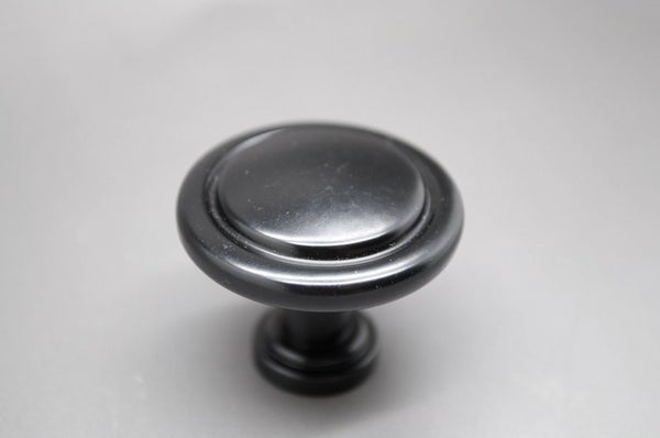 H&aring;ndtak/Knott, Metall, Svart &ldquo;Salamanca&rdquo; &ndash; 32 mm