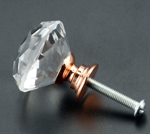 H&aring;ndtak / Knott, Kristall &ldquo;Rose Gold Leg&rdquo; 30 mm