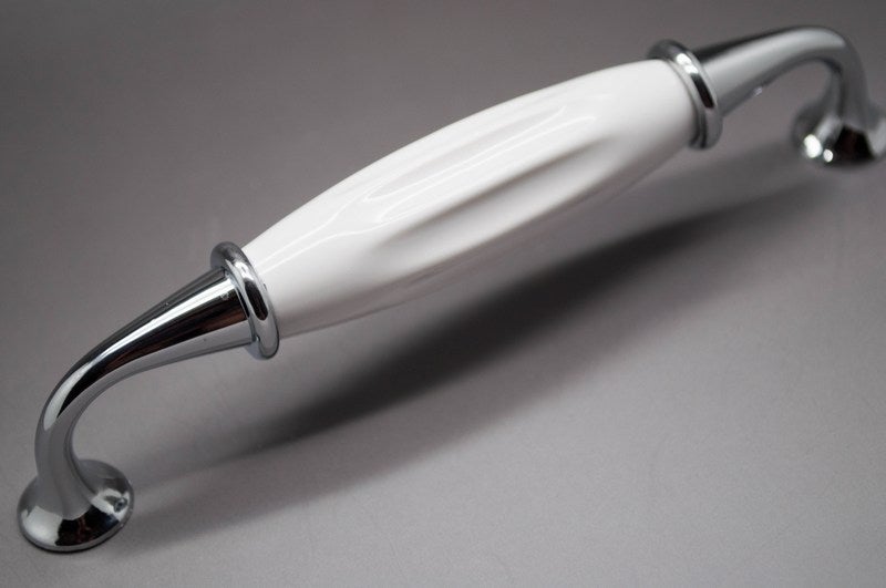 Vedin, Metalli/Keraaminen, Traditional Valkoinen/Kromi, 128mm.